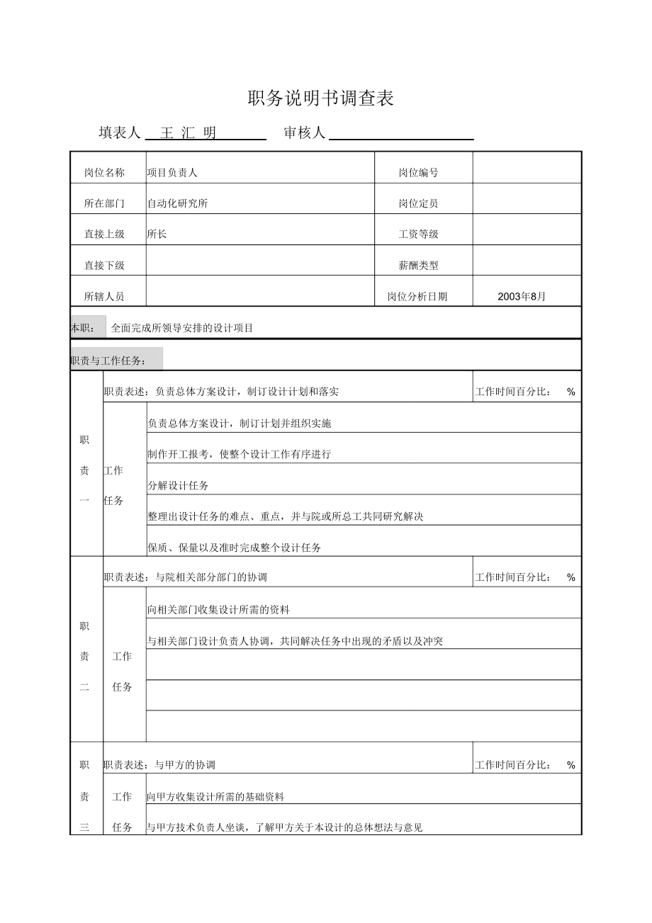 项目负责人王汇明调查表_第1页