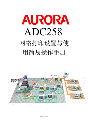震旦ADC258网络设置简易手册