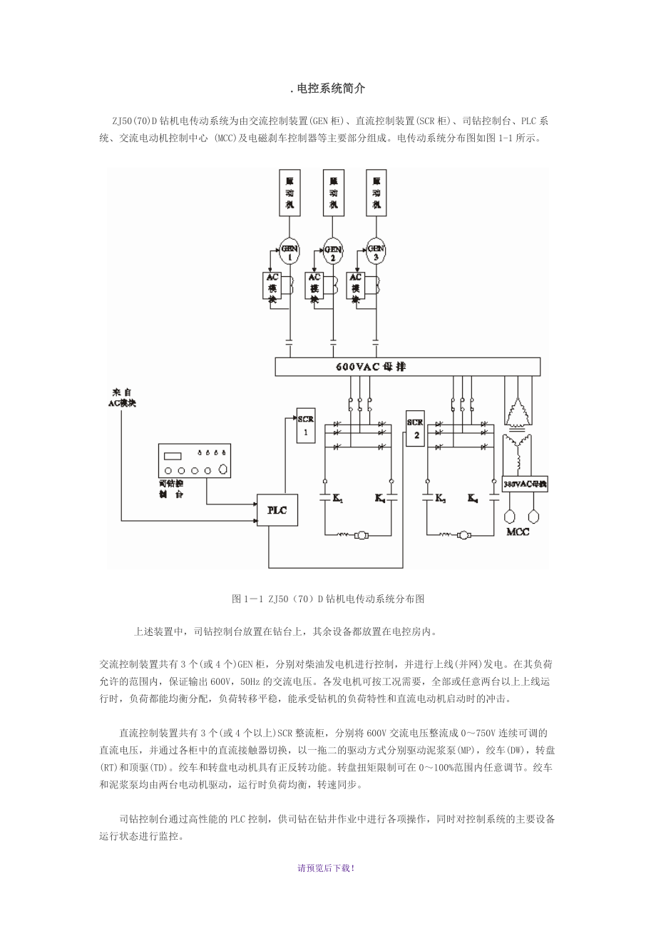 50D钻机电控系统简介_第1页
