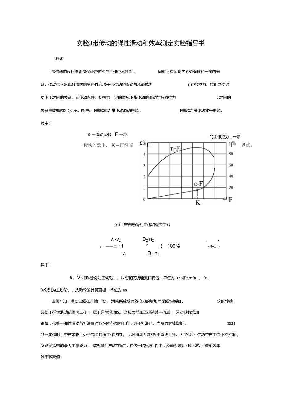 實(shí)驗(yàn)3.帶傳動(dòng)的彈性滑動(dòng)和效率測(cè)定實(shí)驗(yàn)_第1頁(yè)