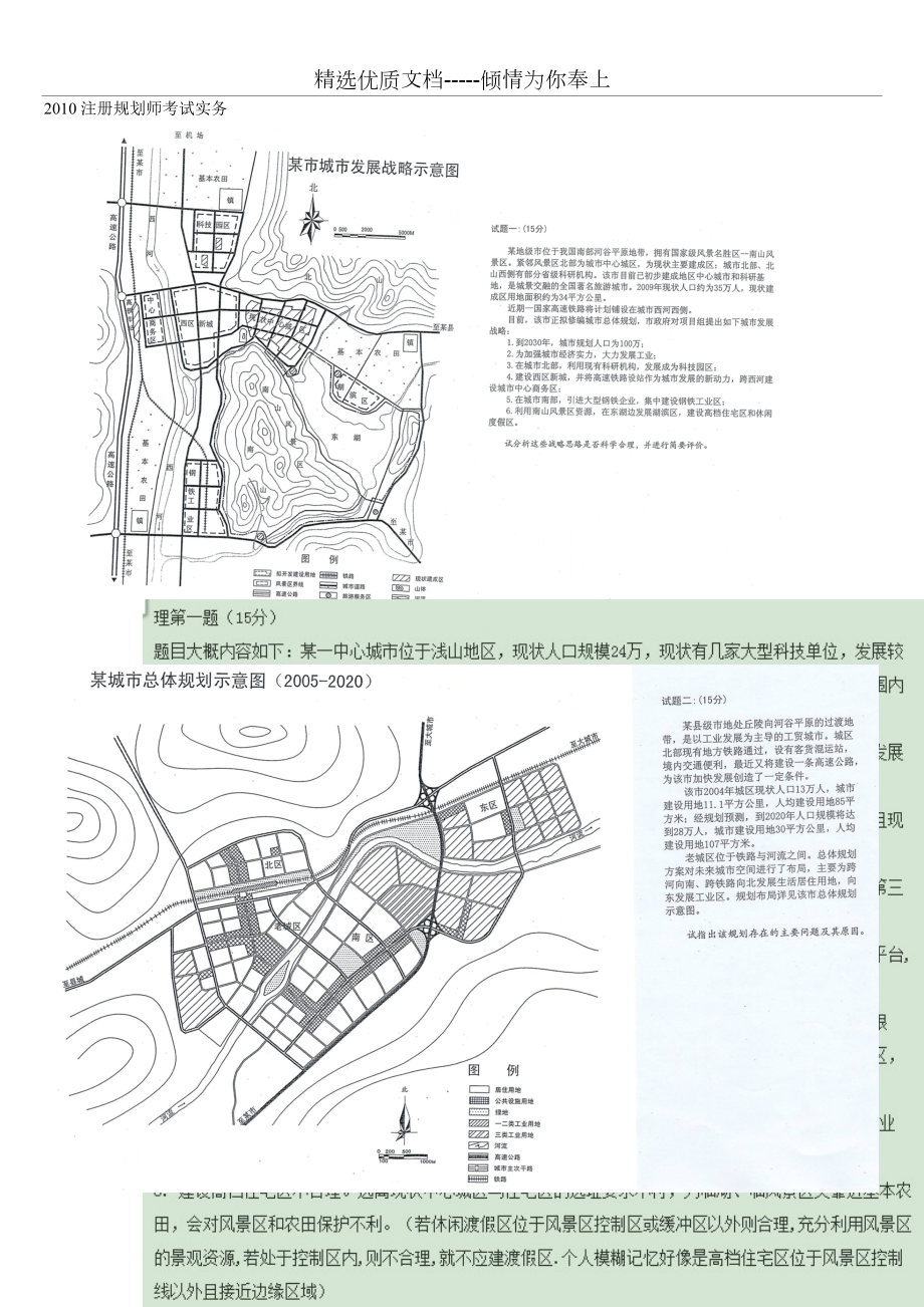 注册城市规划师考试实务真题及答案(共14页)_第1页