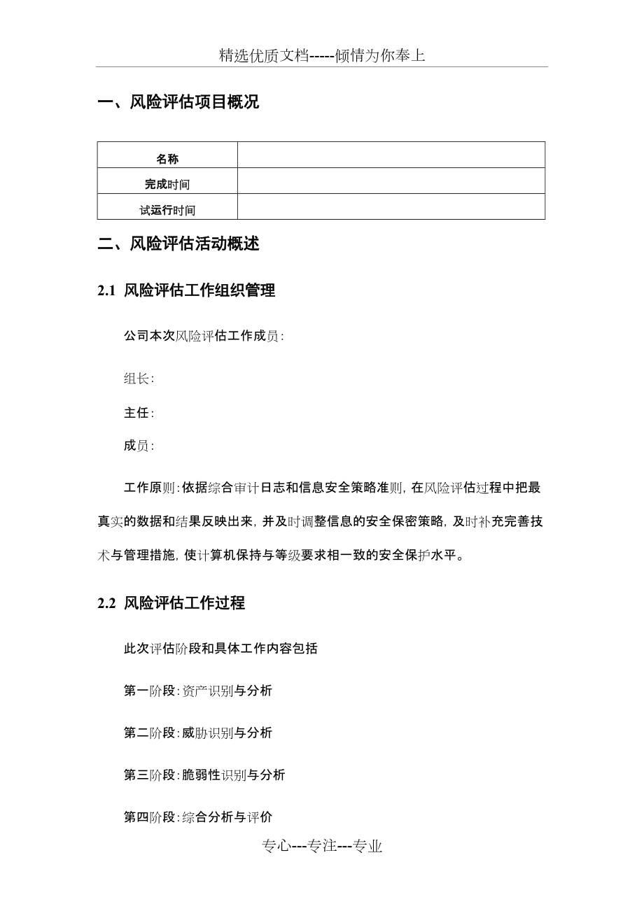 计算机风险评估报告(共10页)_第1页