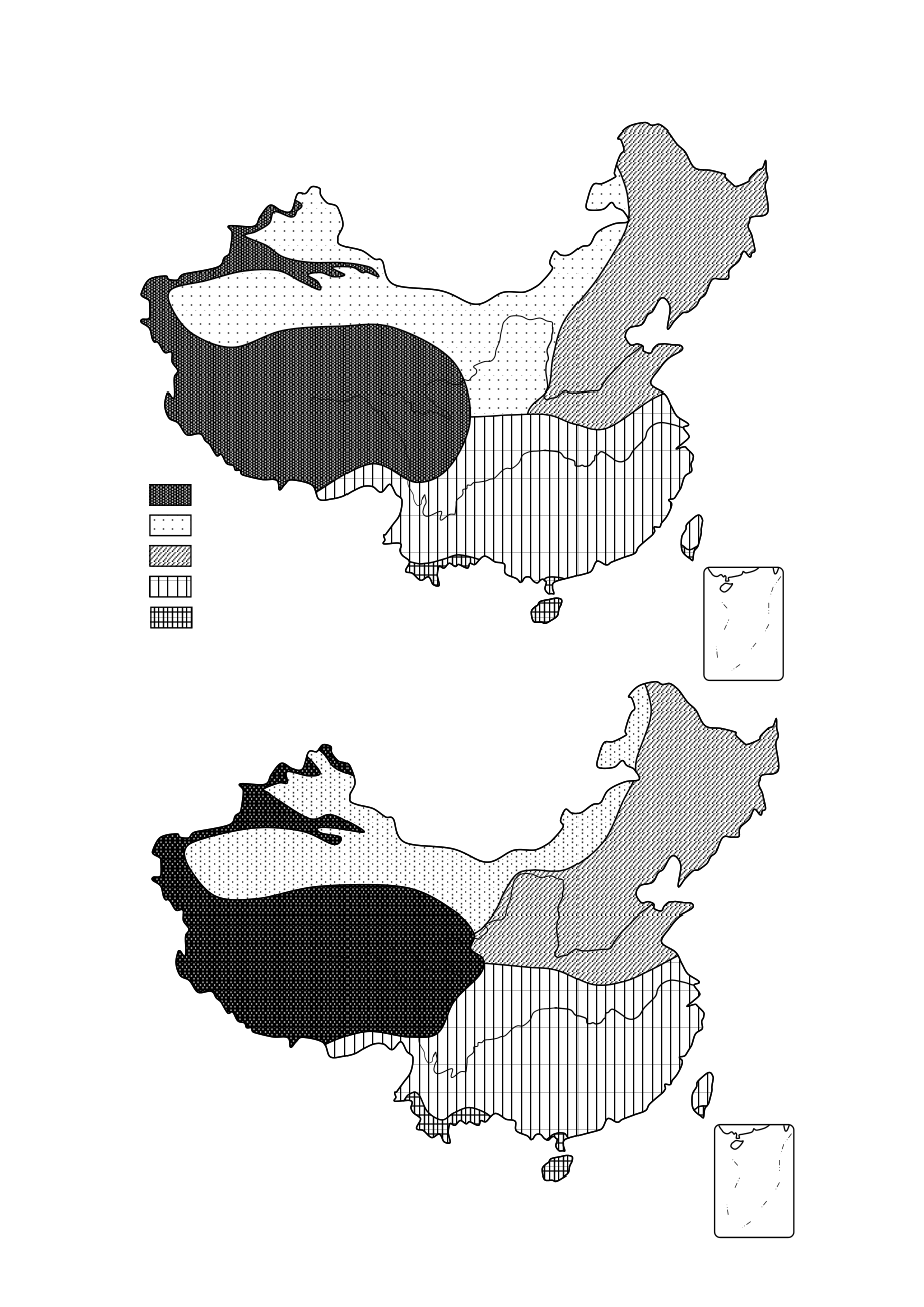 气候类型分布图黑白图片