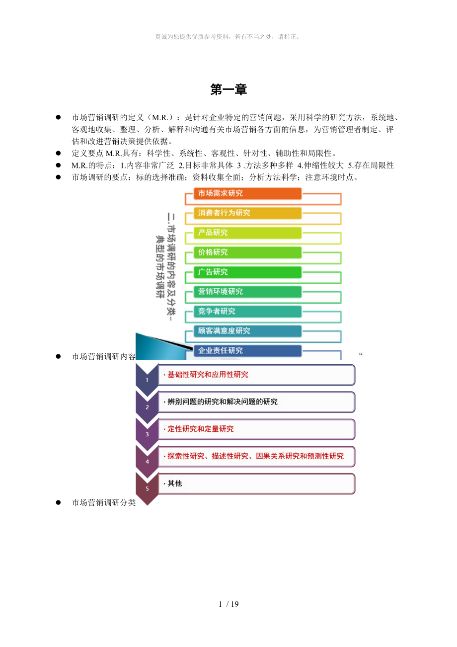 市場(chǎng)營(yíng)銷調(diào)研 考點(diǎn)復(fù)習(xí)_第1頁(yè)