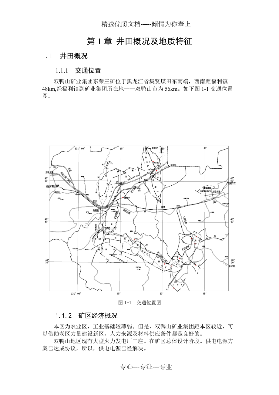 雙鴨山礦業(yè)集團(tuán)東榮三礦(共8頁(yè))_第1頁(yè)