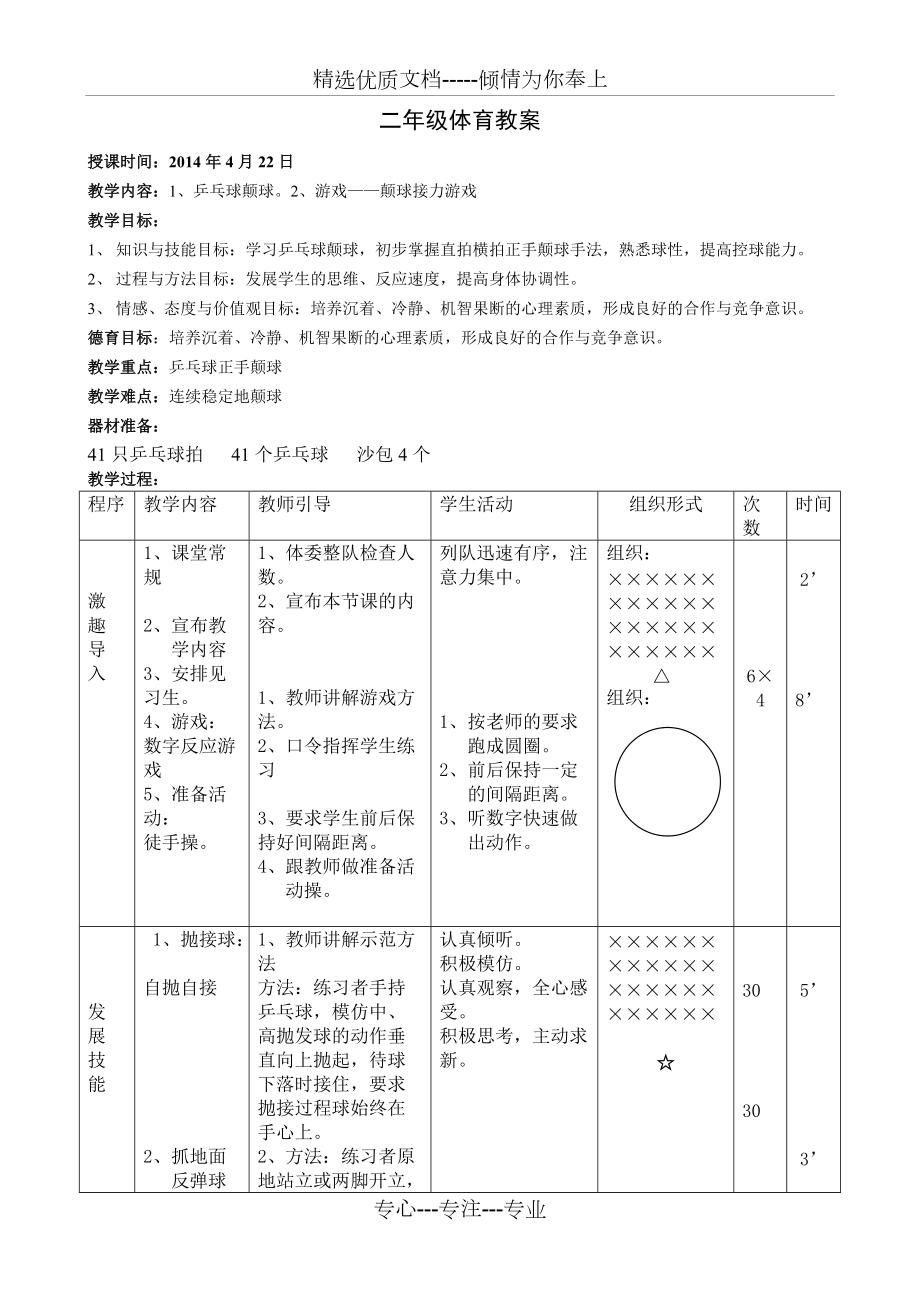 教案《乒乓球顛球》(共2頁)_第1頁