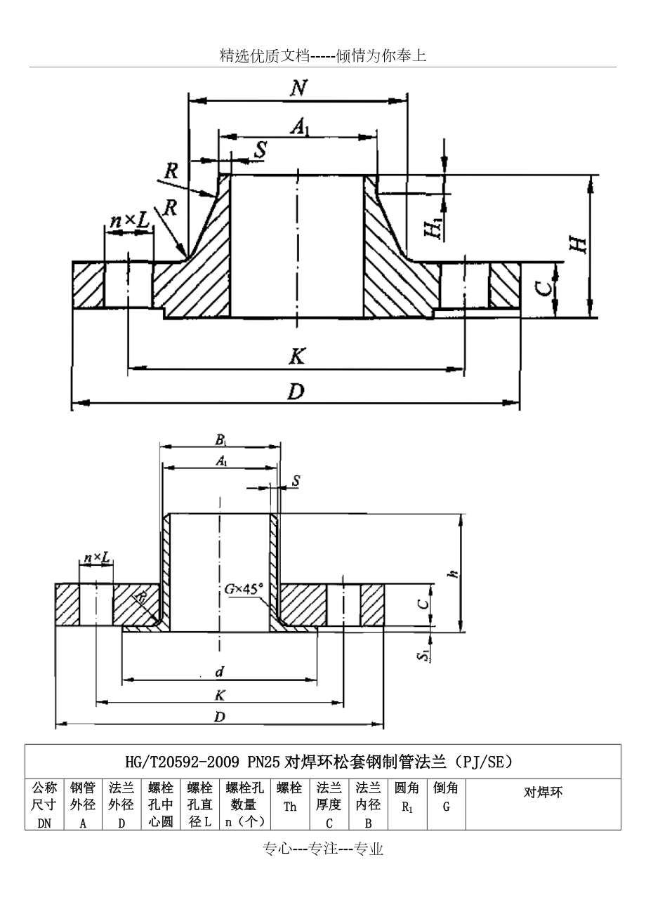 法蘭結構尺寸共9頁