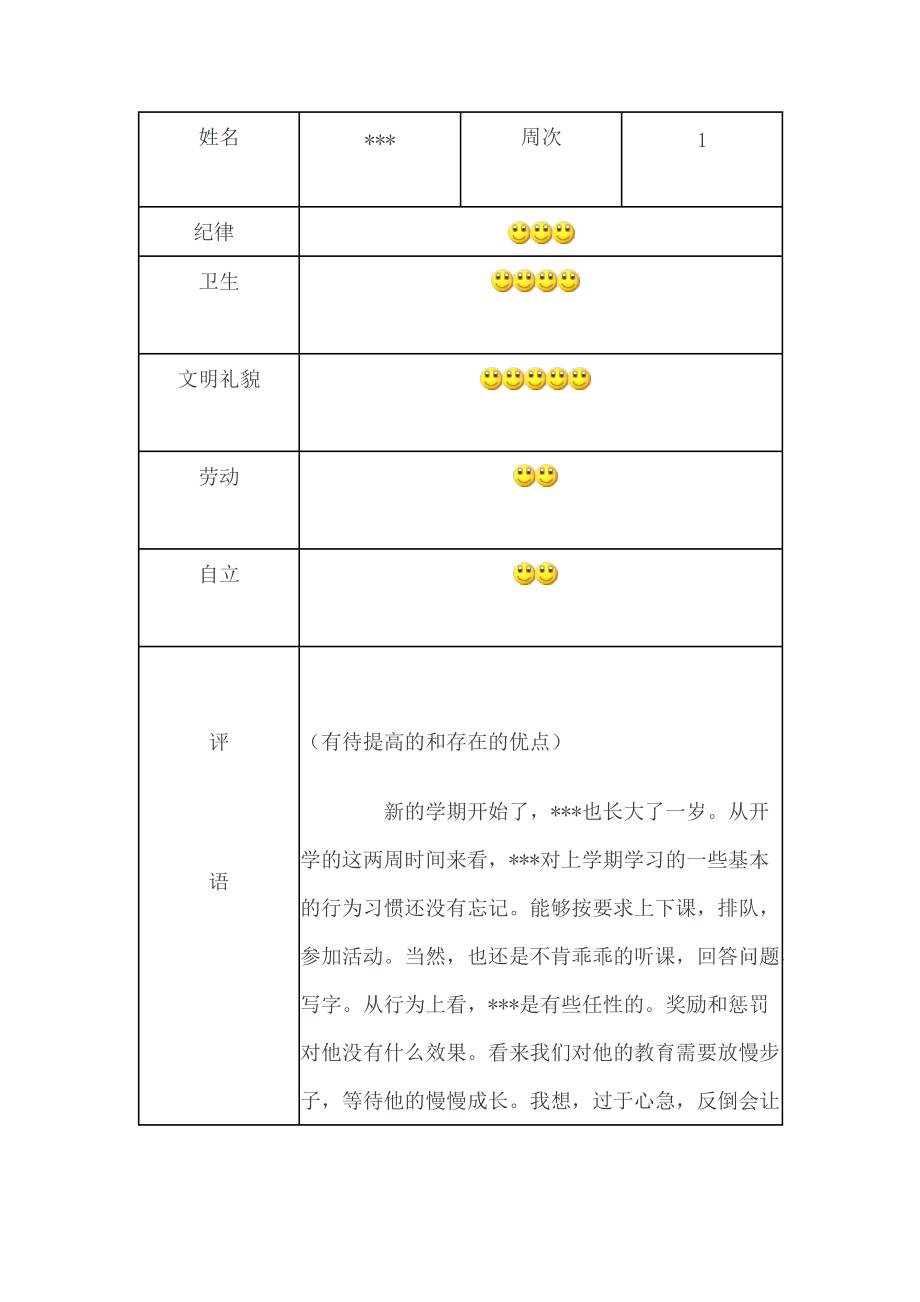 学生成长档案模板_第1页