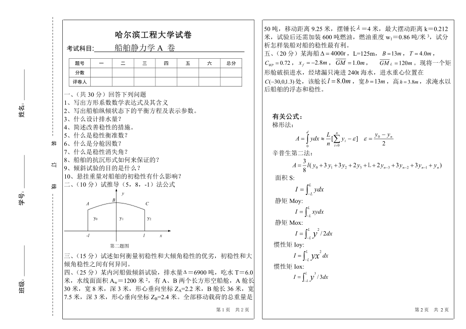 2006静力学A试卷_第1页