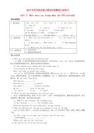 2010中考英語復(fù)習(xí)課本知識(shí)整理 八年級(jí)下 Unit3