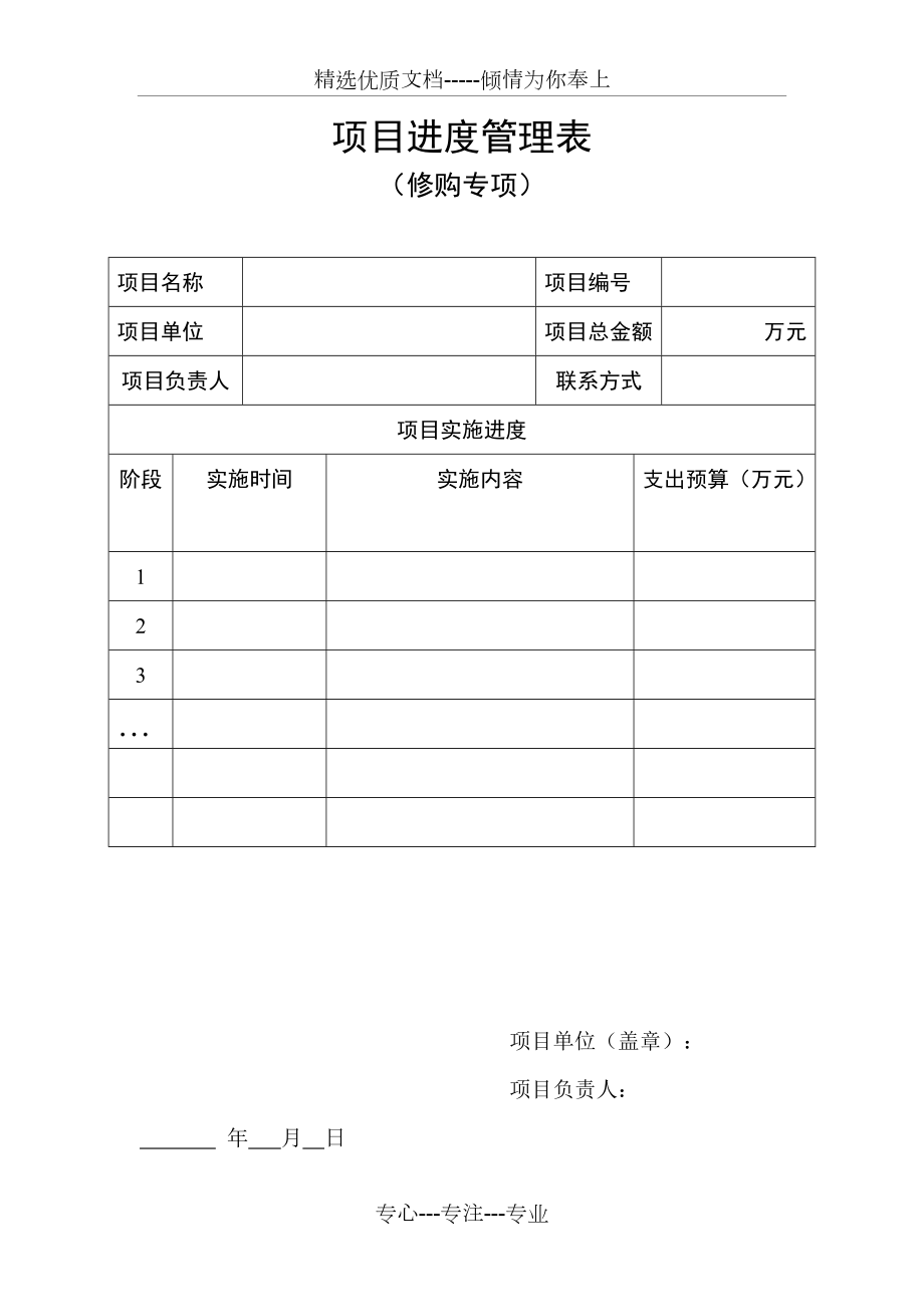 项目进度管理表(共1页)_第1页