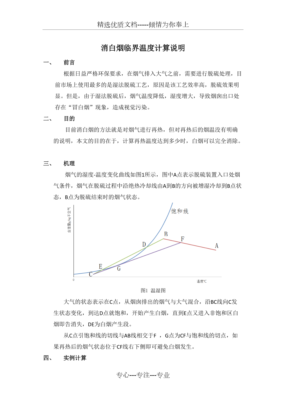 消白煙臨界溫度計(jì)算說明(共3頁)_第1頁