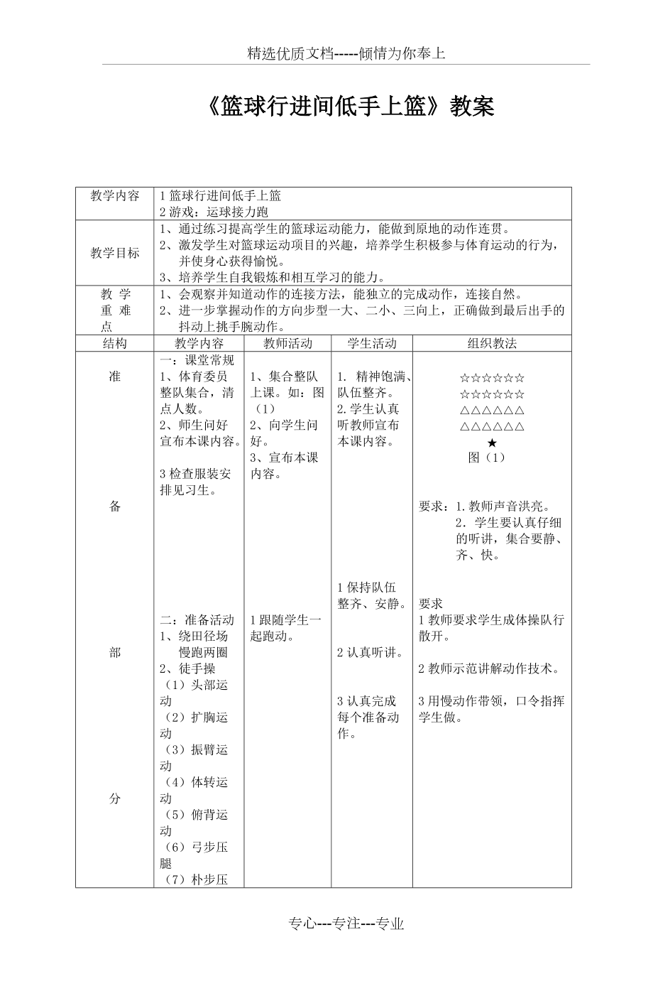 《篮球行进间低手上篮》教案(共3页)_第1页