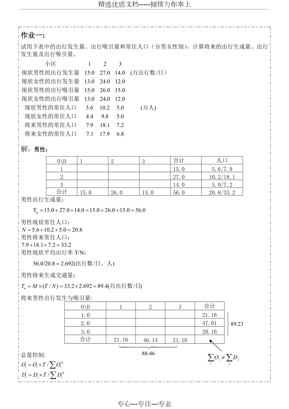 交通规划课后习题答案(共12页)_第1页