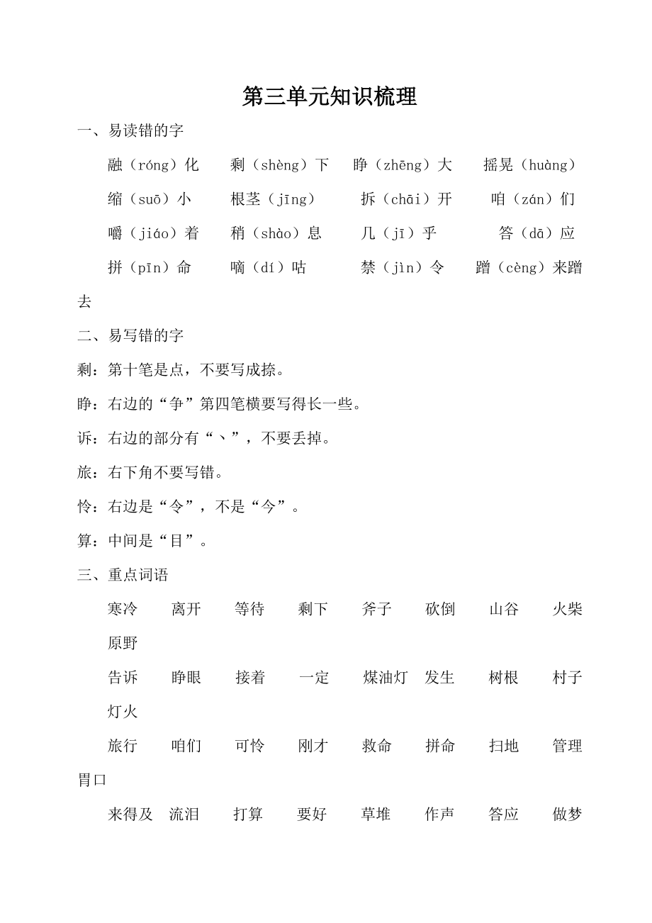 第三单元知识梳理_第1页