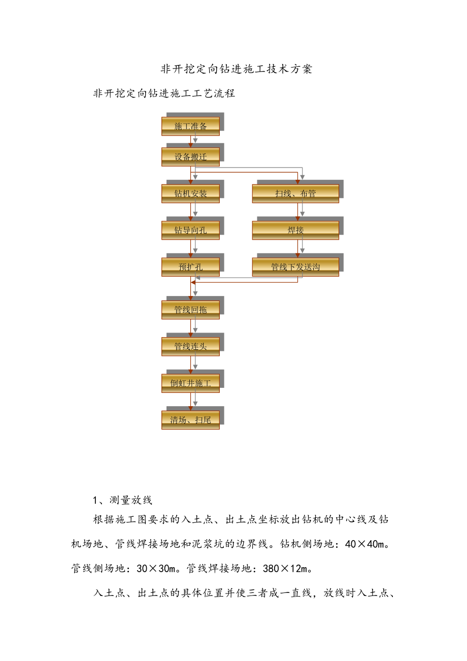 牵引管施工技术方案_第1页