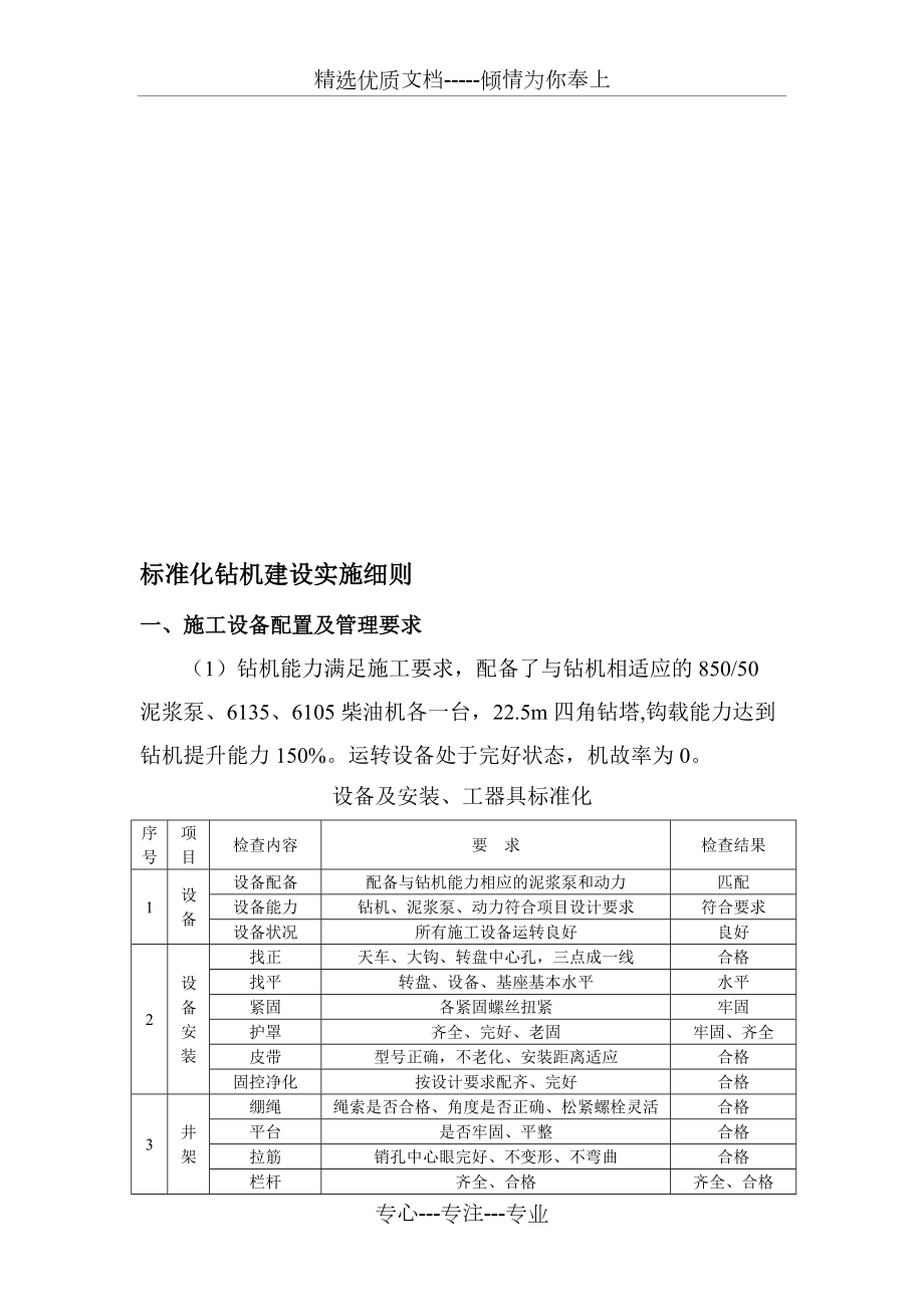 标准化钻机建设实施细则(共7页)_第1页