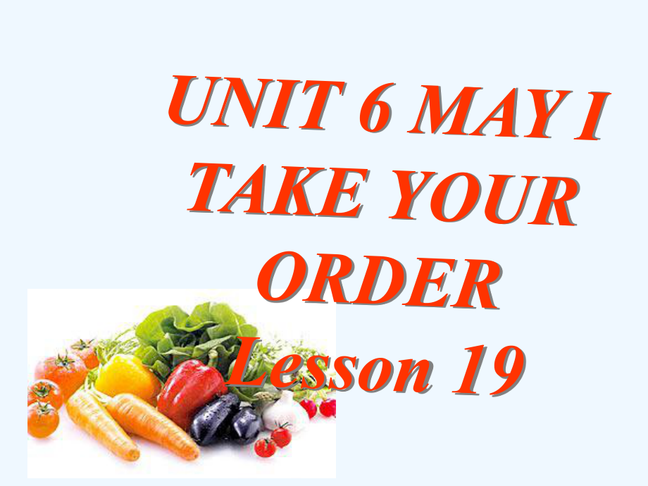 四年級(jí)上冊(cè)英語(yǔ)課件－UNIT 6 MAY I TAKE YOUR ORDER Lesson 19 2｜北京課改版 (共20張PPT)_第1頁(yè)