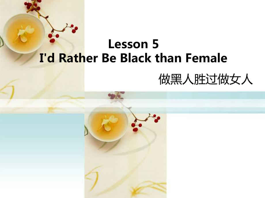 lesson5I27dratherbeblackthanfemale_第1页