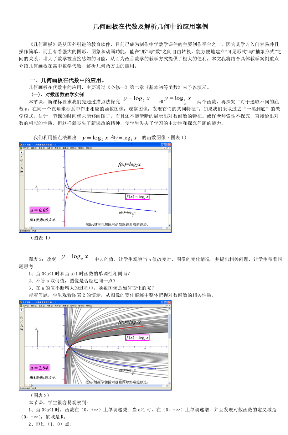 几何画板在代数及解析几何中的应用案例_第1页