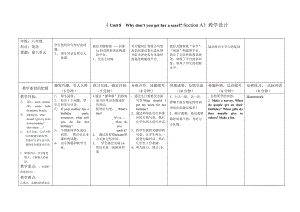 unit8 sectionA教案