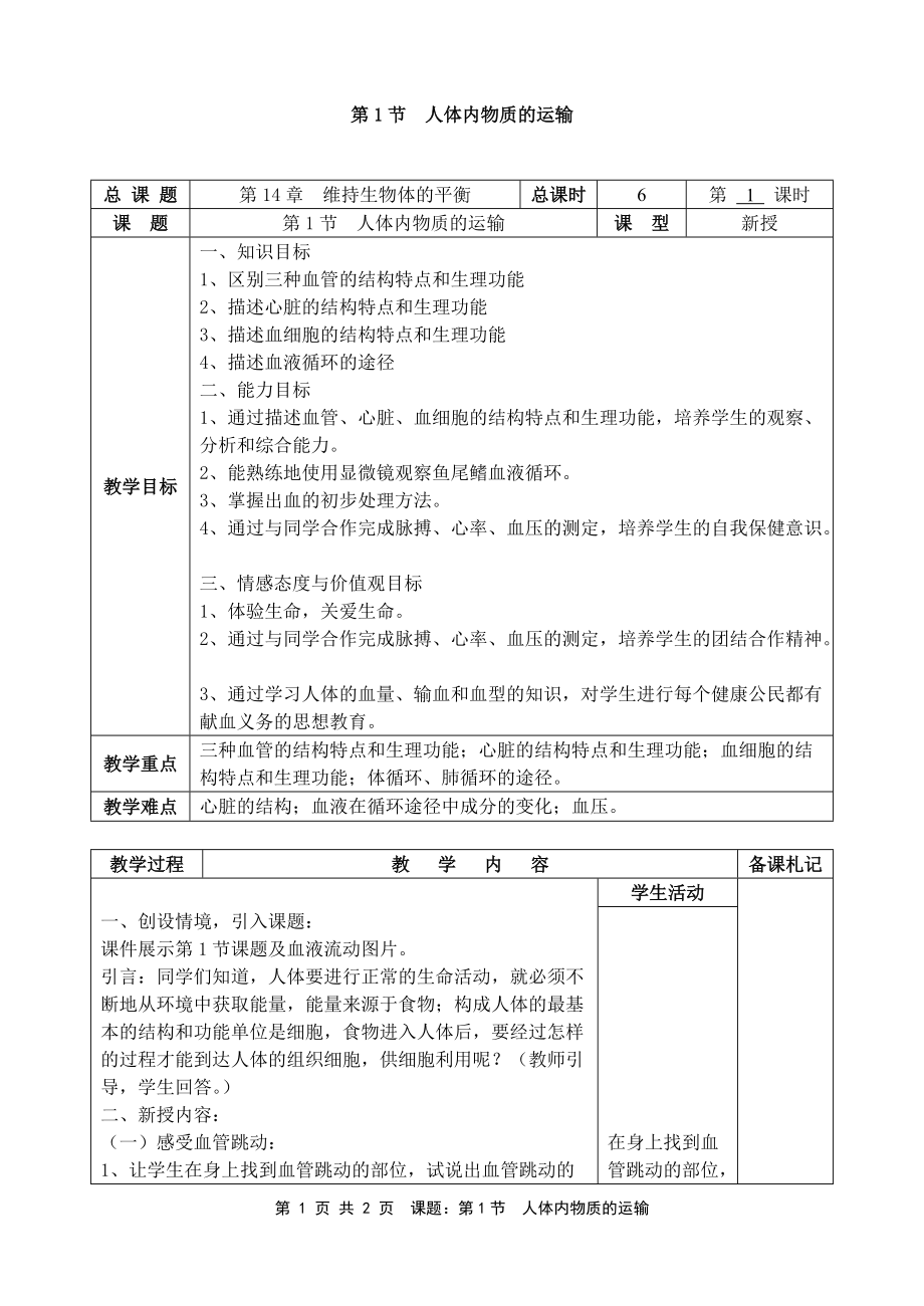 人体内物质的运输_第1页