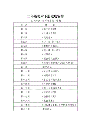 人教版小學(xué)二年級下冊美術(shù)教案全冊2017[共47頁]