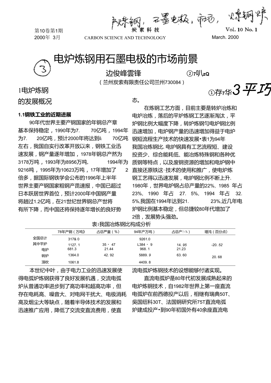 一電爐煉鋼用石墨電極的市場(chǎng)前景(_第1頁(yè)