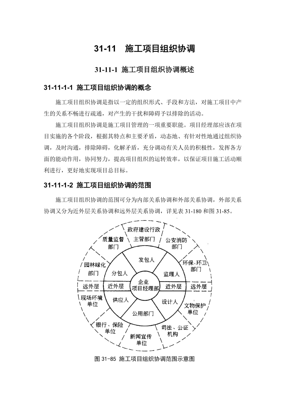 建筑施工手冊 3111 施工項(xiàng)目組織協(xié)調(diào)_第1頁