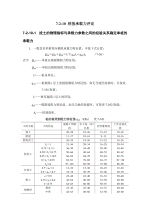 建筑施工手冊 7210 樁基承載力評定