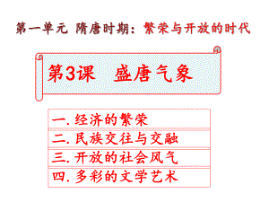 人教版七年級歷史下冊課件第3課 盛唐氣象