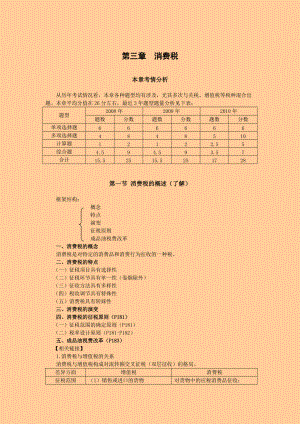 注冊(cè)稅務(wù)師考試 稅法一· 基礎(chǔ)班·第三章消費(fèi)稅