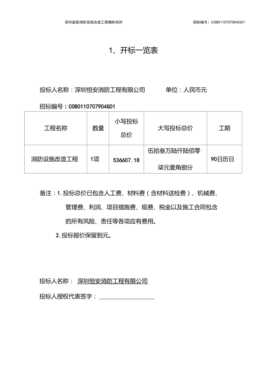 唱标信封内容怎么写