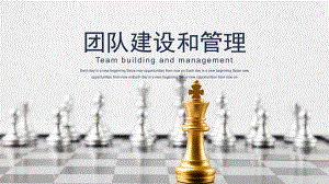 国际象棋背景的团队建设实用PPT授课课件
