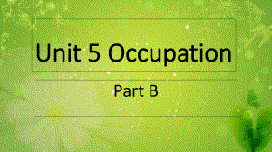 六年級下冊英語課件－Unit 5 Occupation Part B 1｜閩教版 (共8張PPT)