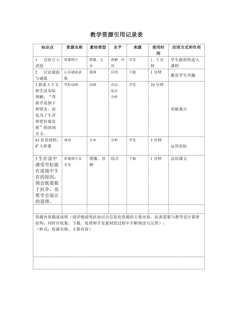 教学资源引用记录表_第1页