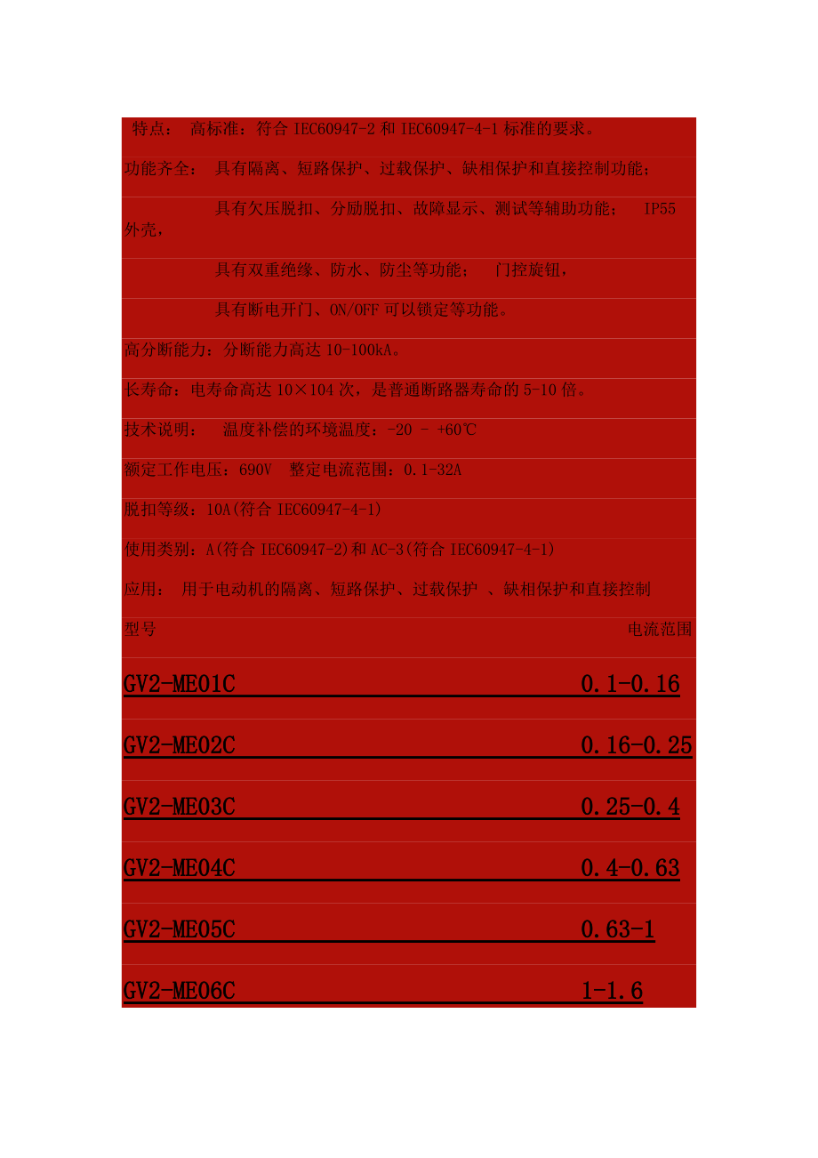 施耐德断路器选型_第1页