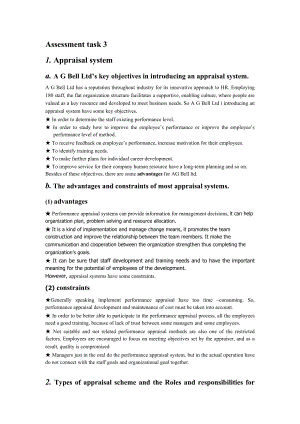 [英語學習]Assessment task 3人力資源管理doc