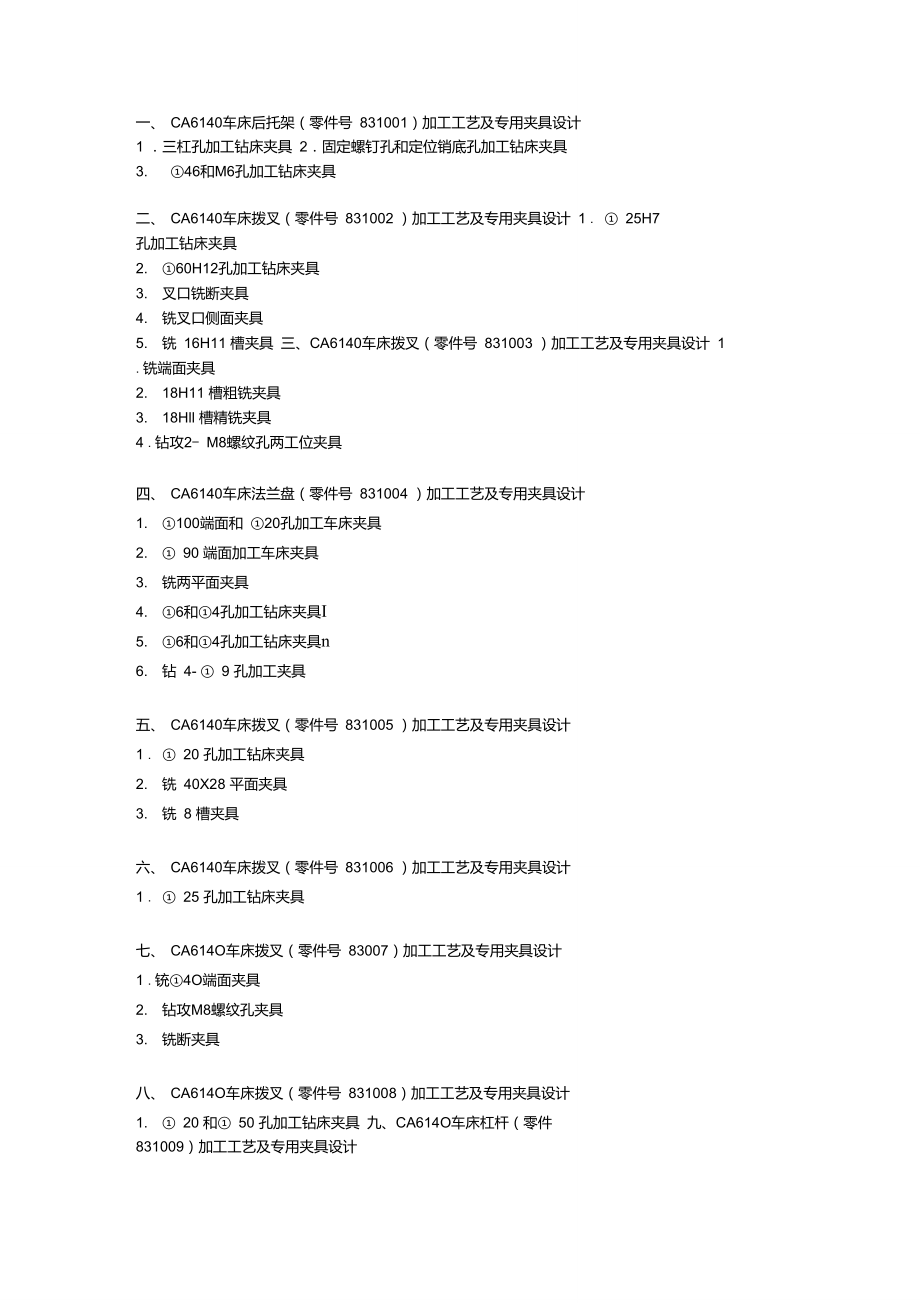 畢業(yè)設(shè)計課題(夾具)_第1頁