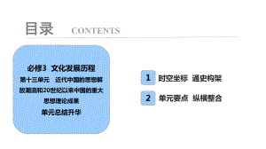 2019屆高考歷史 北師大版 一輪復(fù)習(xí)考點探究 課件：必修3 第13單元 單元總結(jié)升華