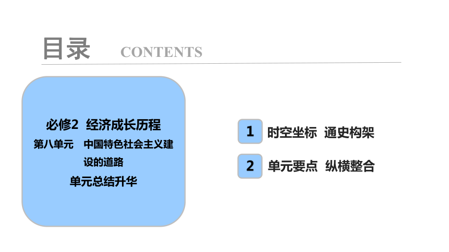 2019屆高考?xì)v史 北師大版 一輪復(fù)習(xí)考點(diǎn)探究 課件：必修2 第8單元 單元總結(jié)升華_第1頁