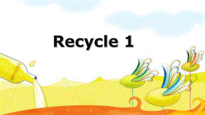 六年级下册英语课件-Recycle1_人教PEP
