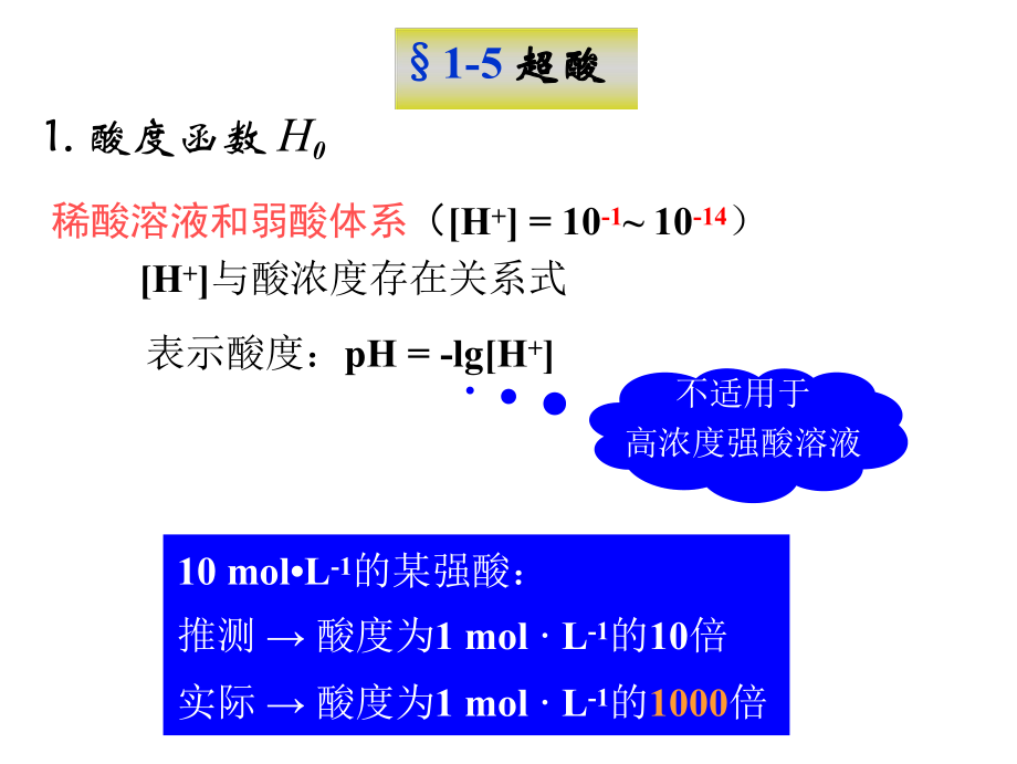 高中化學(xué)競賽 中級無機化學(xué)超酸(共11張PPT)_第1頁