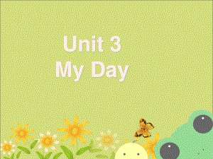 三年級下冊英語課件-Unit 3 My Day Lesson 17 Good Night! 2｜冀教版