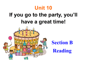 人教新目標八年級上冊 Unit10 Reading (共15張PPT)