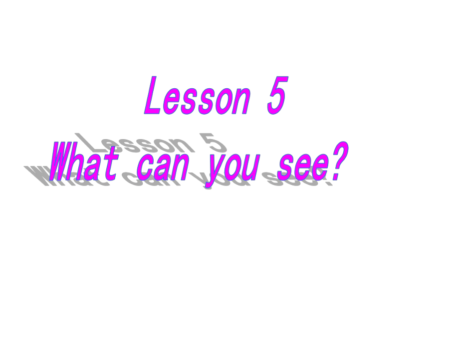 四年級上冊英語課件－Lesson 5《What can you see》｜科普版（三起）(共11張PPT)_第1頁