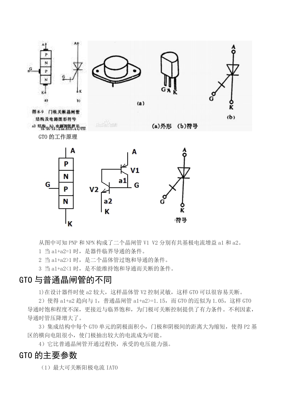 門極可關斷晶閘管