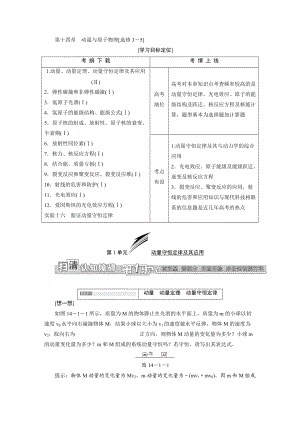 高三總復(fù)習(xí)專題十四動量與原子物理[選修3-5]