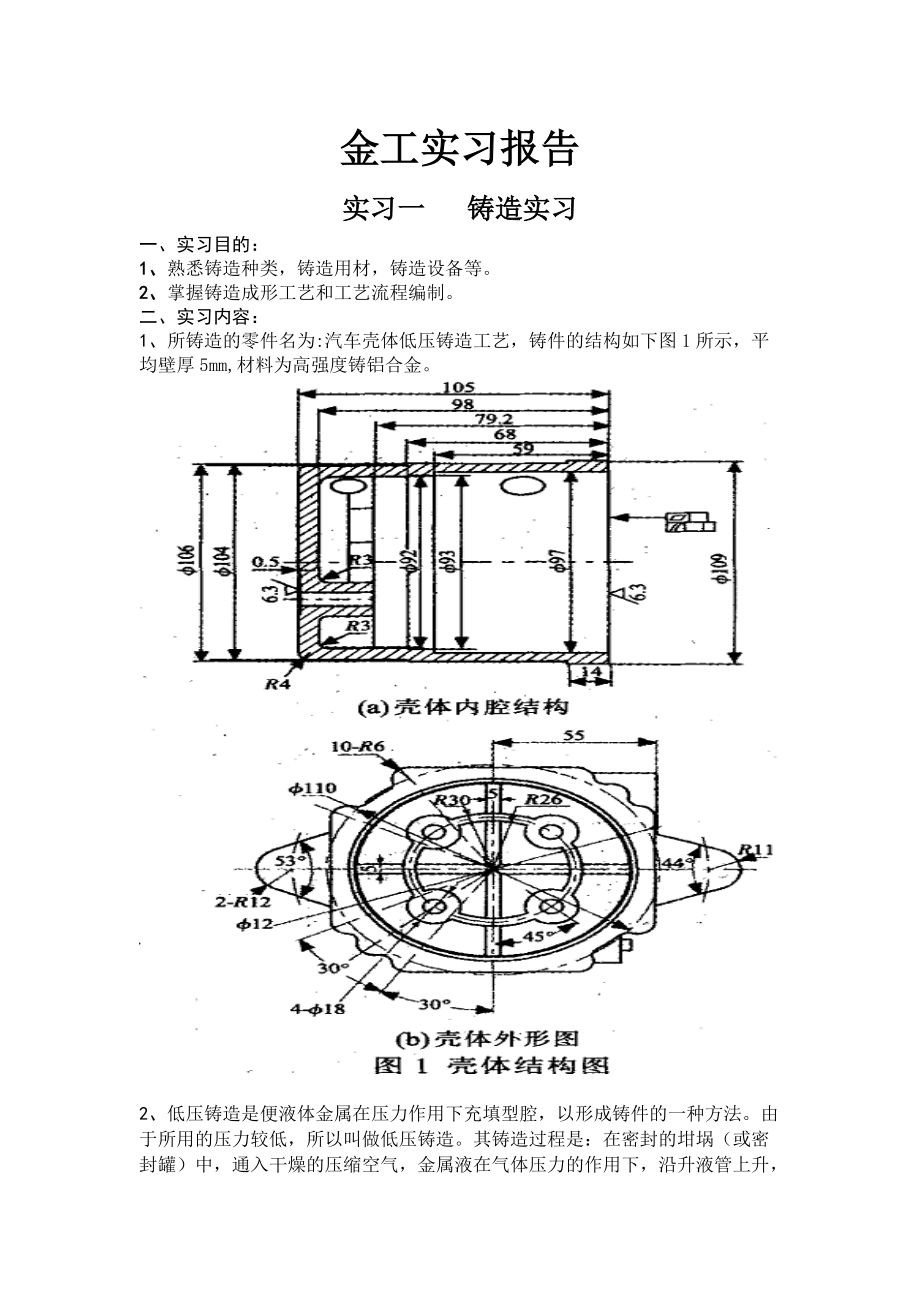 金工實(shí)習(xí)報(bào)告鑄造實(shí)習(xí)焊接實(shí)習(xí)鉗工實(shí)習(xí)_第1頁(yè)