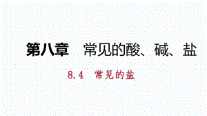 8.4第1課時幾種常見鹽的用途鹽的組成